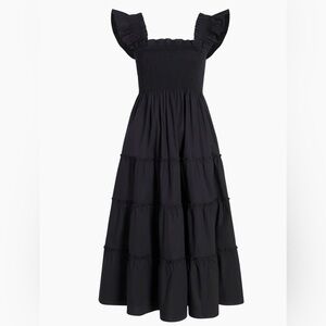 Hill House Ellie Nap Dress - Black Cotton - size S